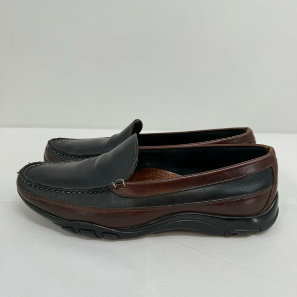 Allen Edmonds Gommus Mens Slip On Loafer Shoe Black Brown Size 10.5 - Picture 5 of 10